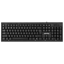 Клавиатура проводная SMARTBUY ONE 115 (SBK-115-K), интерфейс подключения USB, длина кабеля 1.35 метра, цвет черный