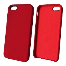 Чехол накладка Silicon Case для APPLE iPhone 5, 5S, SE, силикон, бархат, цвет красная роза. Чехол накладка Silicon Case для APPLE iPhone 5, 5S, SE, силикон, бархат, цвет красная роза.