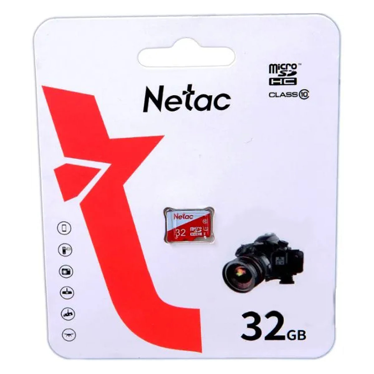 Карта памяти MicroSDHC 32GB NETAC P500 Eco Class 10 (NT02P500ECO-032G-S), без адаптера
