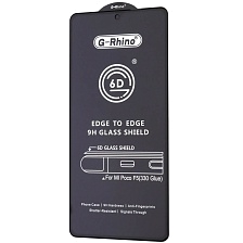Защитное стекло 6D G-Rhino для XIAOMI POCO F5, цвет окантовки черный