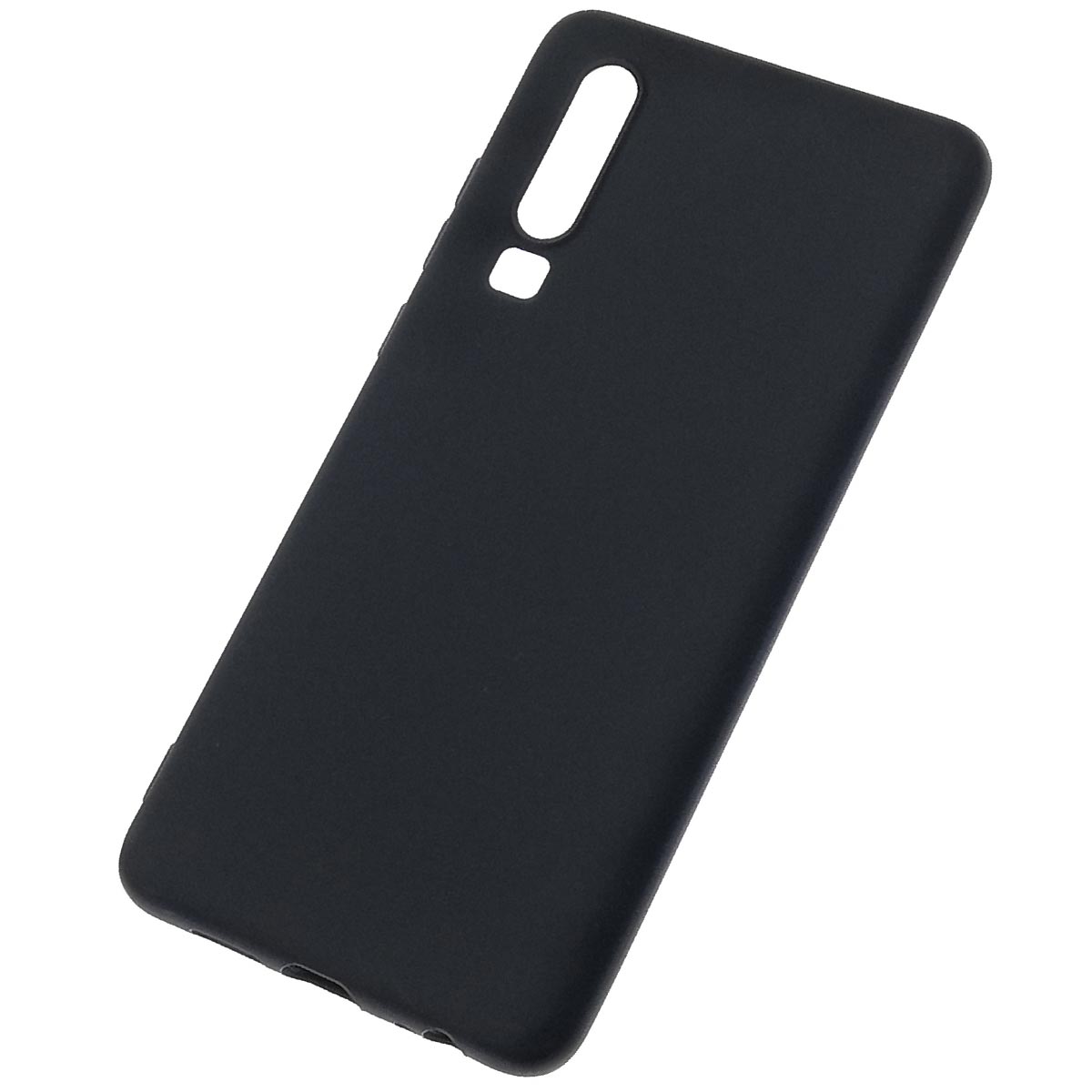 Чехол накладка для HUAWEI P30, силикон, матовый, цвет черный