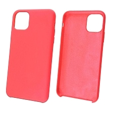 Чехол накладка Silicon Case для APPLE iPhone 11 Pro MAX 2019, силикон, бархат, цвет коралловый