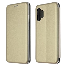 Чехол книжка STYLISH для SAMSUNG Galaxy A32 4G (SM-A325F), экокожа, визитница, цвет золотистый Чехол книжка STYLISH для SAMSUNG Galaxy A32 4G (SM-A325F), экокожа, визитница, цвет золотистый