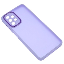 Чехол накладка KING для SAMSUNG Galaxy A13 4G, силикон, пластик, защита камеры, цвет окантовки сиреневый Чехол накладка KING для SAMSUNG Galaxy A13 4G, силикон, пластик, защита камеры, цвет окантовки сиреневый