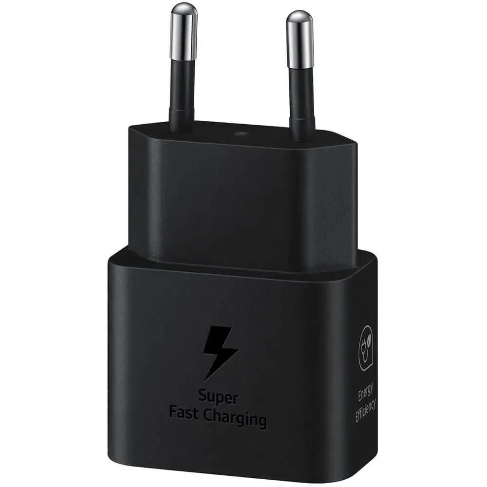 СЗУ (Сетевое зарядное устройство) SAMSUNG EP-T2510N, 25W, 3A, 1 USB Type C, цвет черный СЗУ (Сетевое зарядное устройство) SAMSUNG EP-T2510N, 25W, 3A, 1 USB Type C, цвет черный