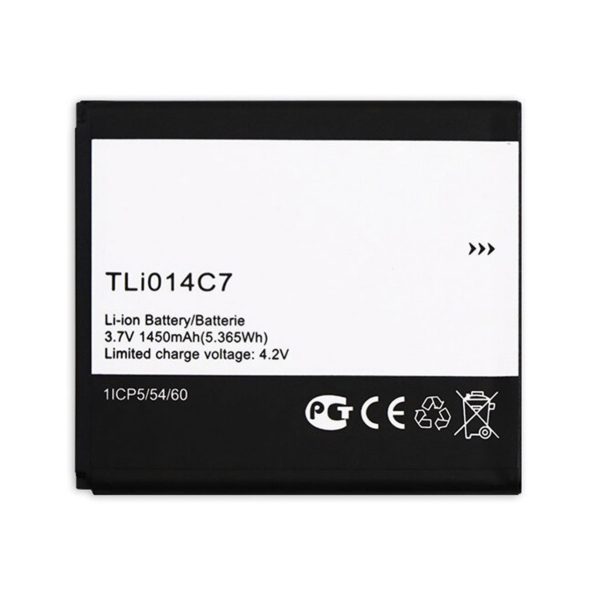 АКБ (Аккумулятор) TLi014C7 для ALCATEL OT-4024D, 3.7V, 1450 mAh