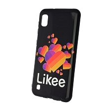 Чехол накладка для SAMSUNG Galaxy A10 (SM-A105), M10 (SM-M105), силикон, рисунок Likee Black. Чехол накладка для SAMSUNG Galaxy A10 (SM-A105), M10 (SM-M105), силикон, рисунок Likee Black.