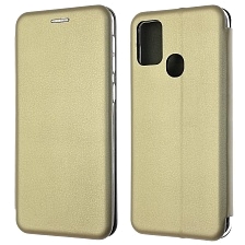 Чехол книжка STYLISH для SAMSUNG Galaxy M21S, экокожа, визитница, цвет золотистый Чехол книжка STYLISH для SAMSUNG Galaxy M21S, экокожа, визитница, цвет золотистый