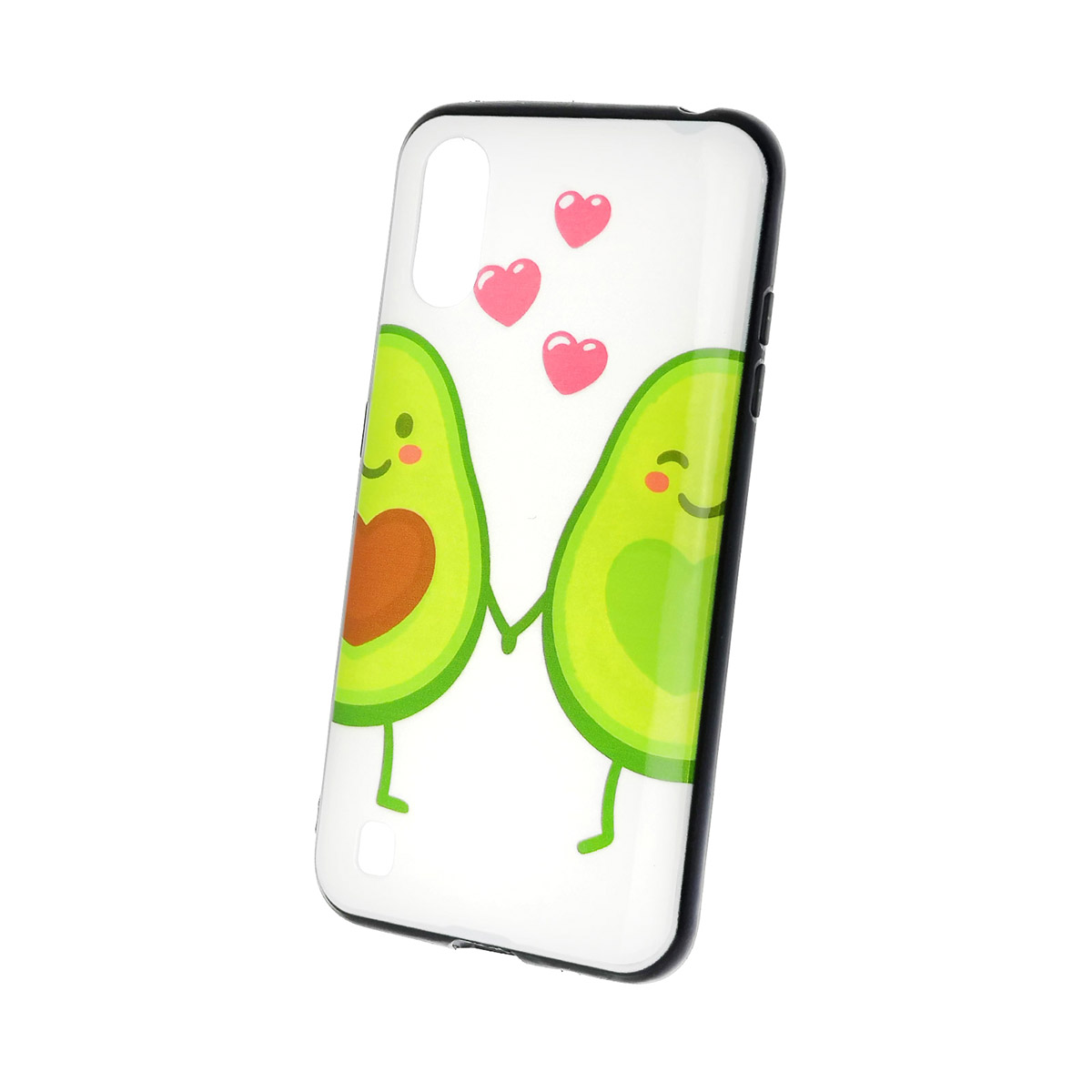 Чехол накладка для SAMSUNG Galaxy A01 (SM-A015F), силикон, рисунок Авокадо Любовь. Чехол накладка для SAMSUNG Galaxy A01 (SM-A015F), силикон, рисунок Авокадо Любовь.