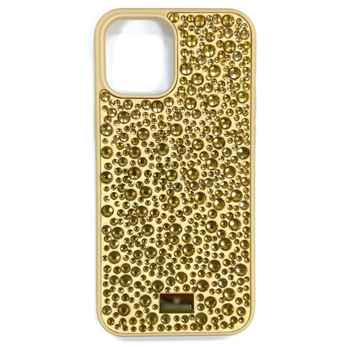 Чехол накладка для APPLE iPhone 12 Pro Max (6.7"), стразы, цвет бежевый Чехол накладка для APPLE iPhone 12 Pro Max (6.7"), стразы, цвет бежевый