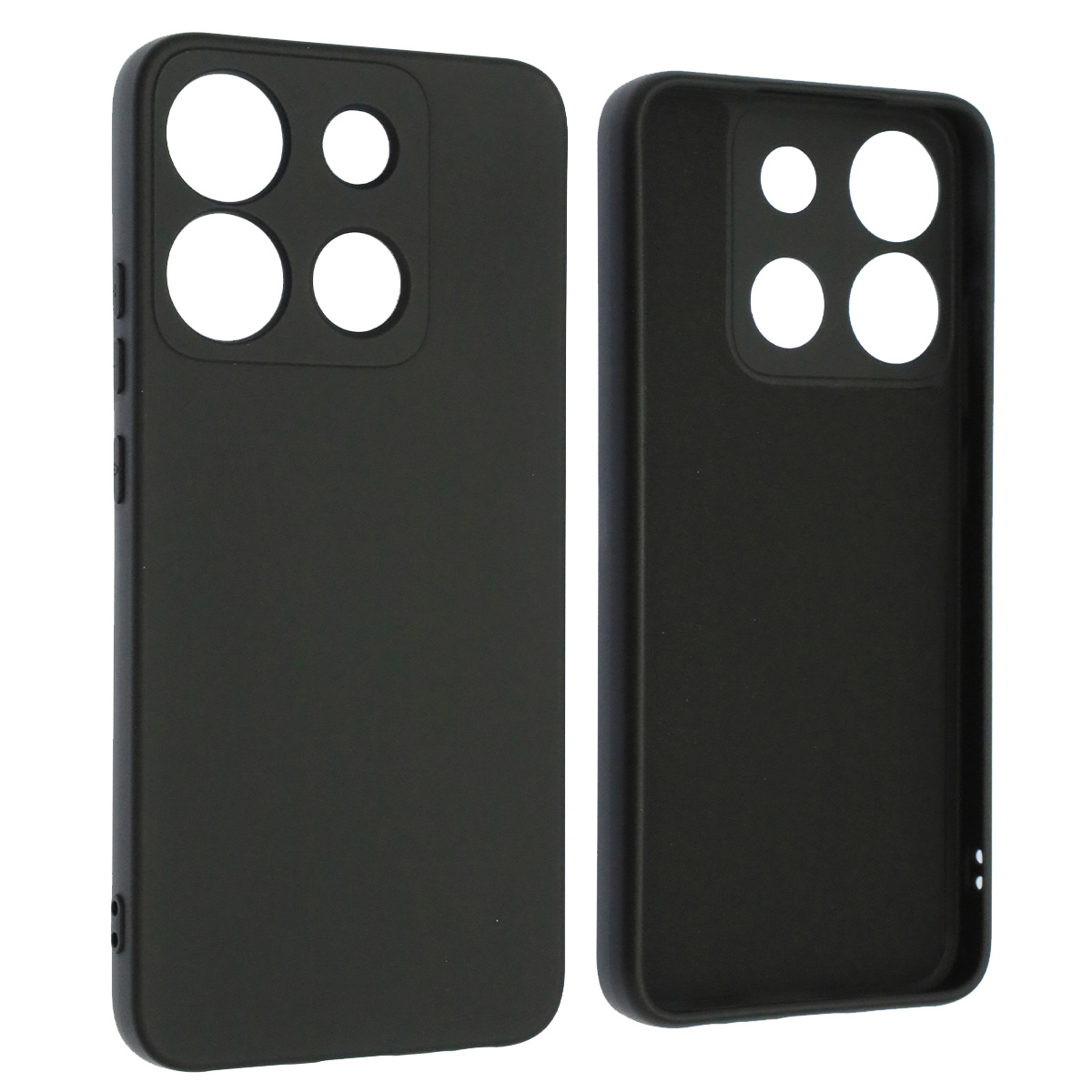 Чехол накладка NANO для INFINIX Smart 7 Plus, защита камеры, силикон, бархат, цвет черный Чехол накладка NANO для INFINIX Smart 7 Plus, защита камеры, силикон, бархат, цвет черный