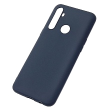 Чехол накладка SOFT TOUCH для Realme C3, силикон, матовый, цвет темно синий Чехол накладка SOFT TOUCH для Realme C3, силикон, матовый, цвет темно синий