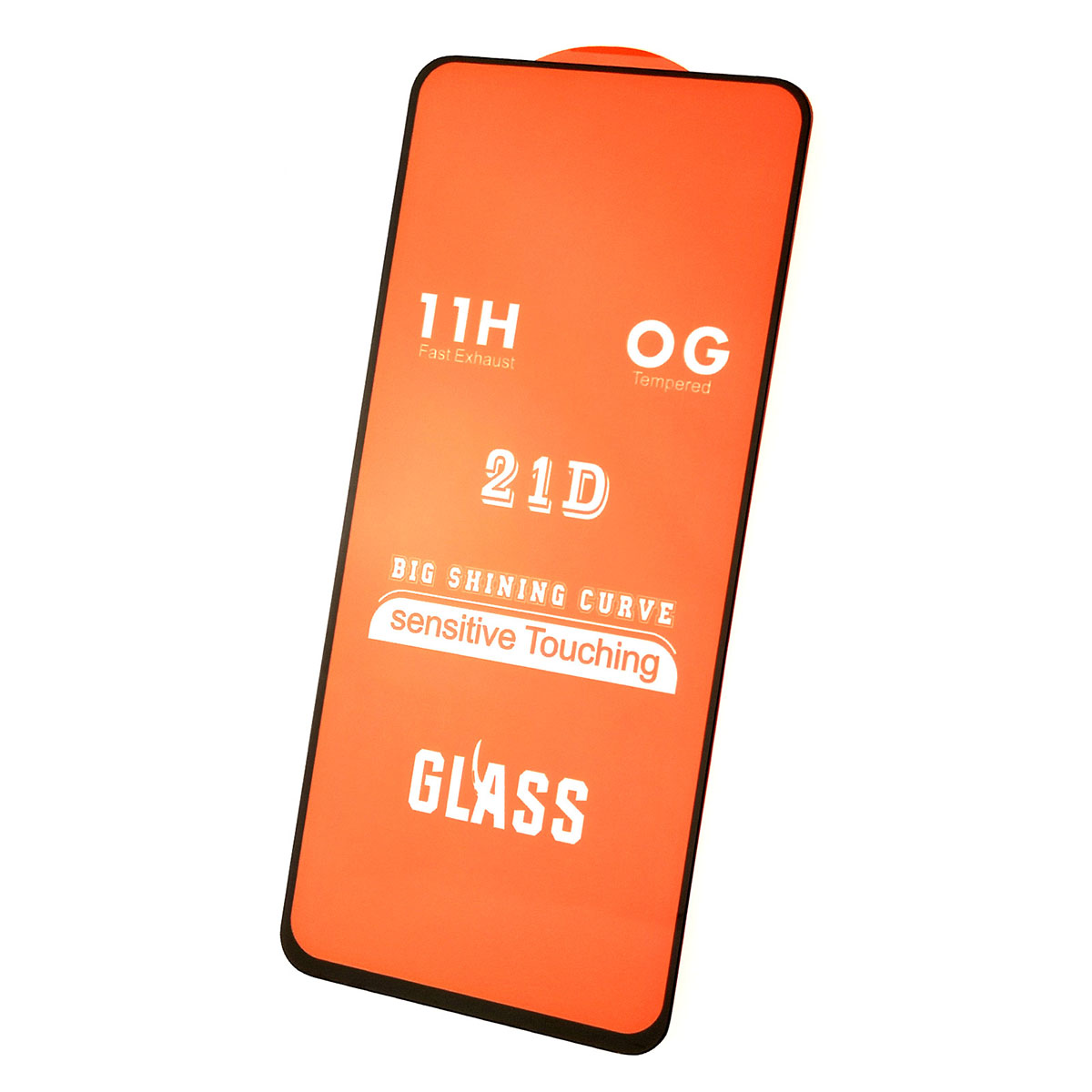 Защитное стекло 21D GLASS FULL GLUE для SAMSUNG Galaxy A80 (SM-A805), A90 (SM-A905), цвет канта черный.