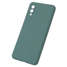 Чехол накладка для SAMSUNG Galaxy A02 (SM-A022G/DS), силикон, цвет темно бирюзовый Чехол накладка для SAMSUNG Galaxy A02 (SM-A022G/DS), силикон, цвет темно бирюзовый