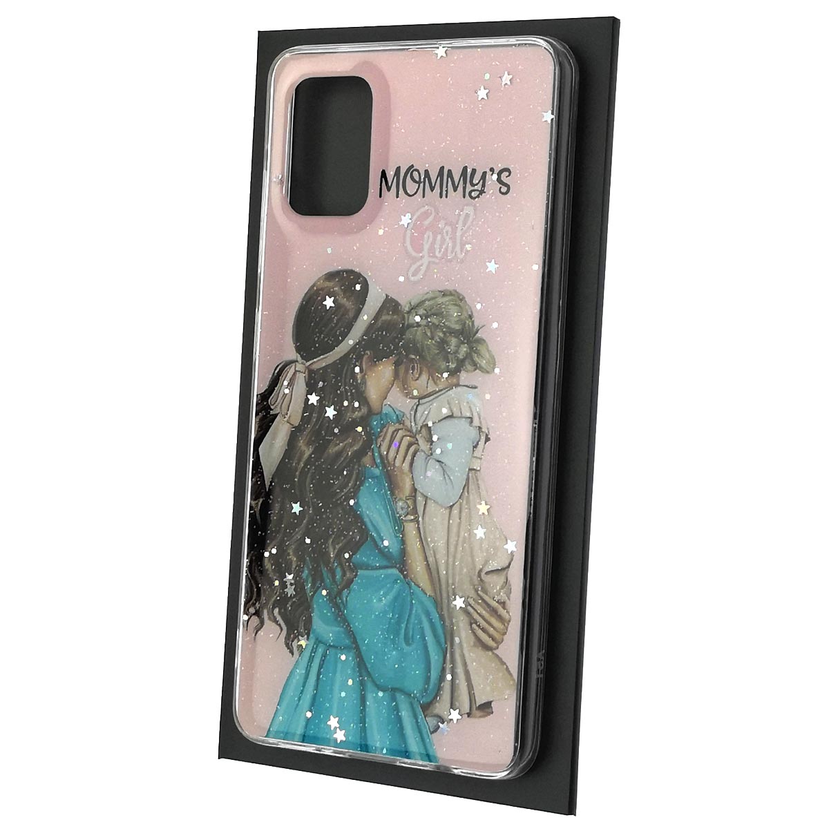 Чехол накладка Vinil для SAMSUNG Galaxy A51 (SM-A515), силикон, блестки, глянцевый, рисунок Mommy's Girl Чехол накладка Vinil для SAMSUNG Galaxy A51 (SM-A515), силикон, блестки, глянцевый, рисунок Mommy's Girl