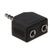 Переходник-разветвитель VCOM 3.5 Jack (M) - 2x3.5 Jack (F) (1/500).