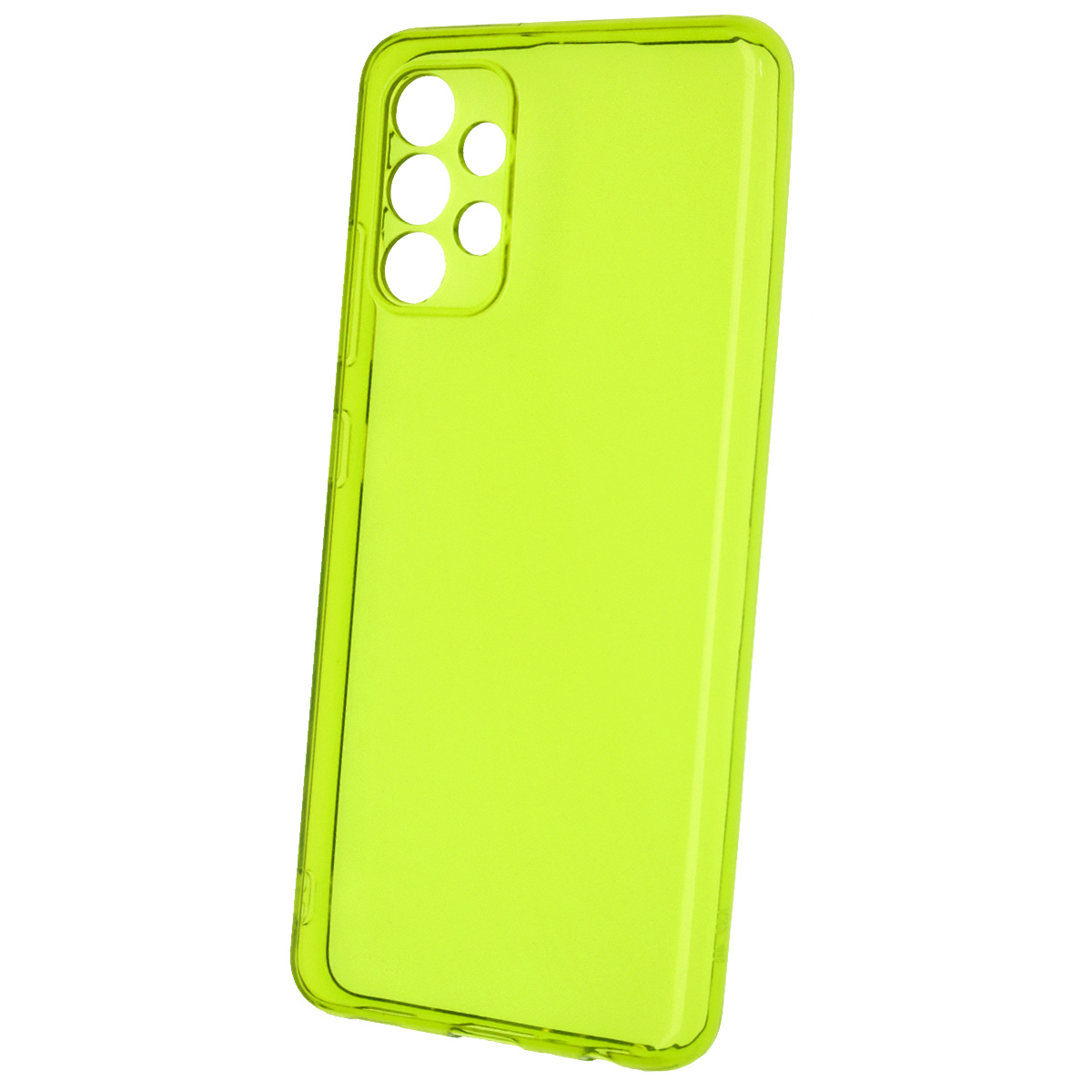 Чехол накладка Clear Case для SAMSUNG Galaxy A32 4G (SM-A325F), силикон 1.5 мм, защита камеры, цвет прозрачно зеленый