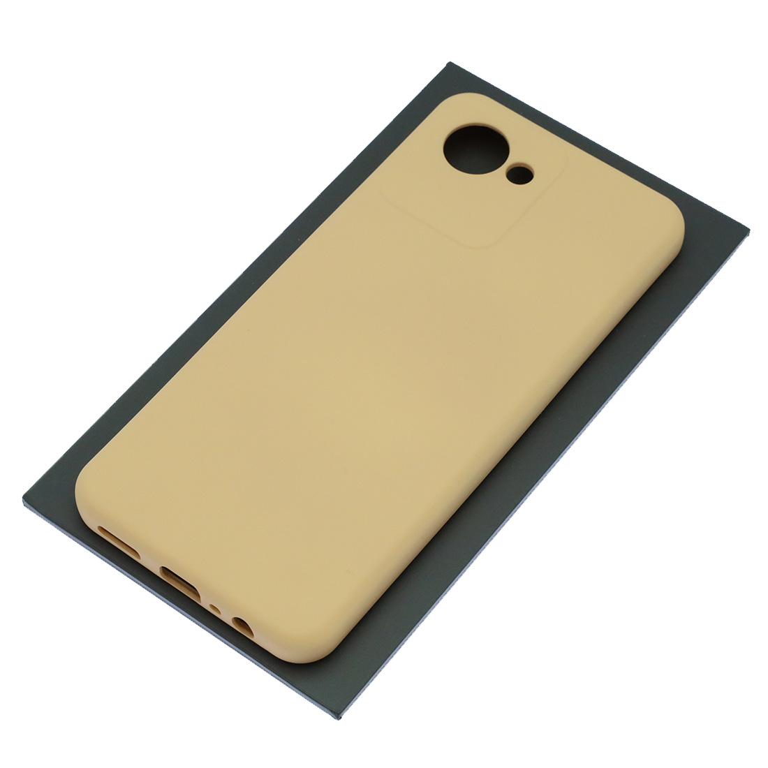 Чехол накладка Silicon Cover для Realme C30, Realme C30S, Realme Narzo 50i Prime, силикон, бархат, цвет молочный Чехол накладка Silicon Cover для Realme C30, Realme C30S, Realme Narzo 50i Prime, силикон, бархат, цвет молочный