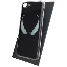 Чехол накладка для APPLE iPhone 7 Plus, iPhone 8 Plus, силикон, глянцевый, рисунок Белые глаза Чехол накладка для APPLE iPhone 7 Plus, iPhone 8 Plus, силикон, глянцевый, рисунок Белые глаза