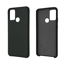 Чехол накладка Silicon Cover для HUAWEI Honor 9A (MOA-LX9N), силикон, бархат, цвет черный