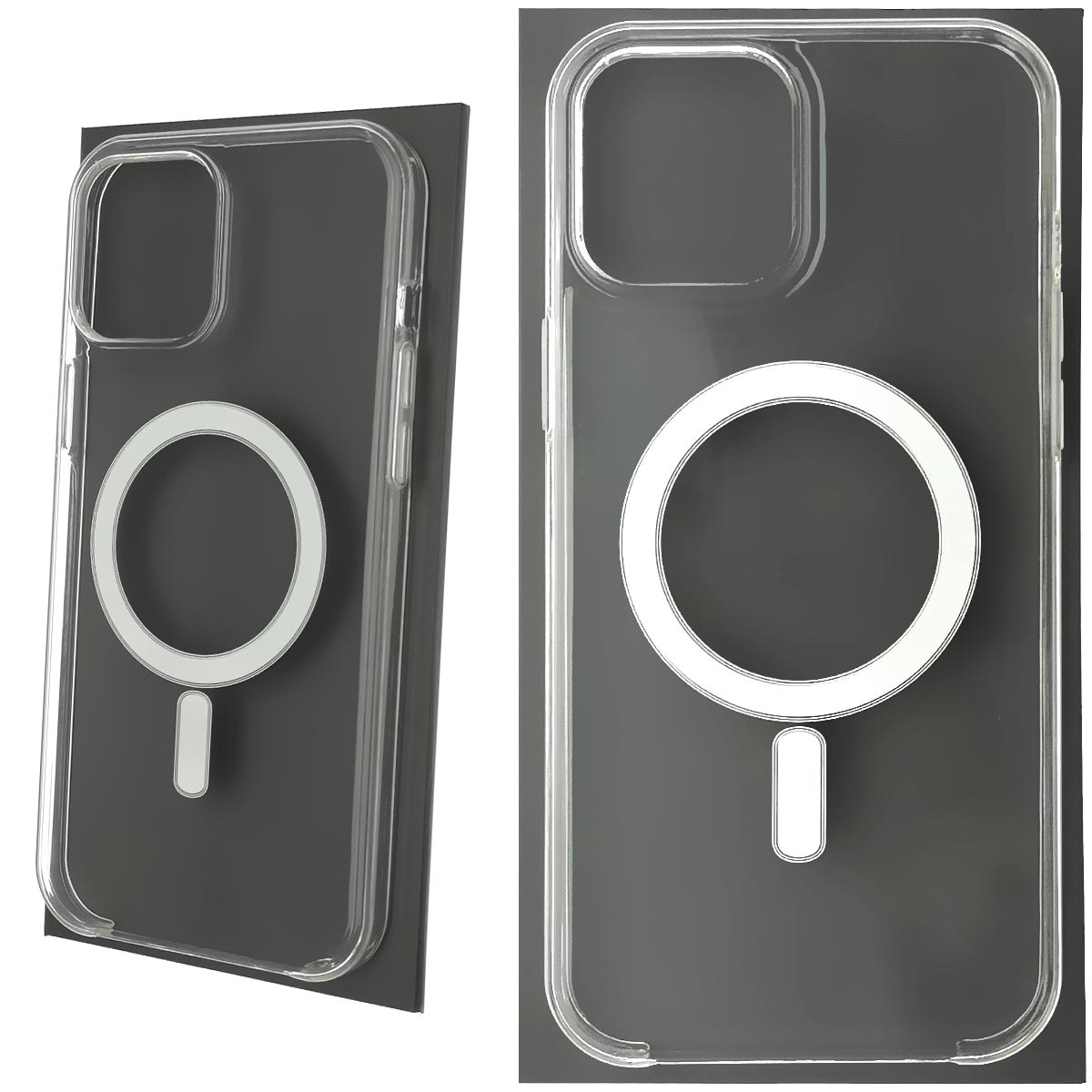 Чехол накладка Clear Case для APPLE iPhone 12 Pro MAX (6.7"), с поддержкой MagSafe, силикон, цвет прозрачный