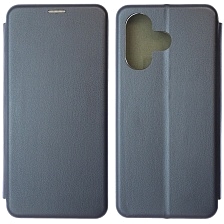 Чехол книжка STYLISH для INFINIX Hot 30, экокожа, визитница, цвет темно синий Чехол книжка STYLISH для INFINIX Hot 30, экокожа, визитница, цвет темно синий