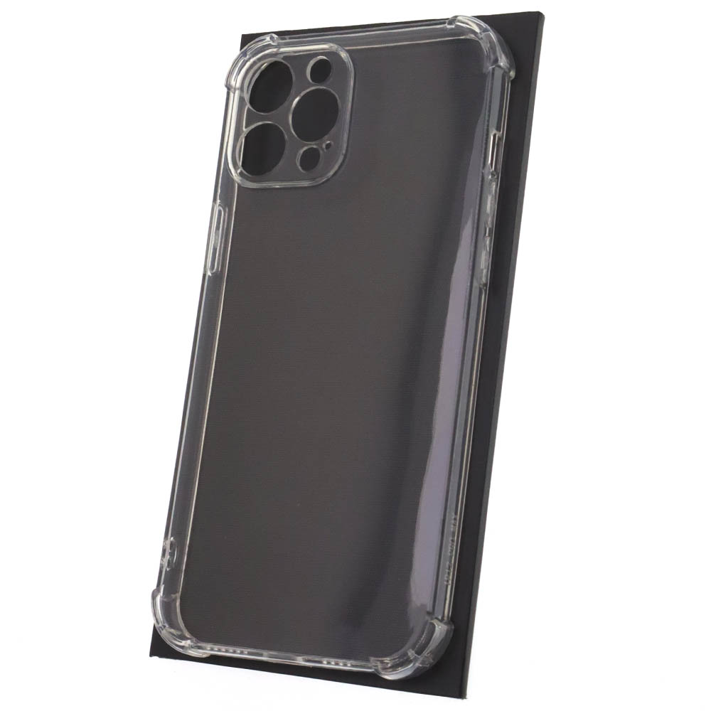 Чехол накладка для APPLE iPhone 12 Pro Max (6.7"), противоударный, силикон, защита камеры, цвет прозрачный