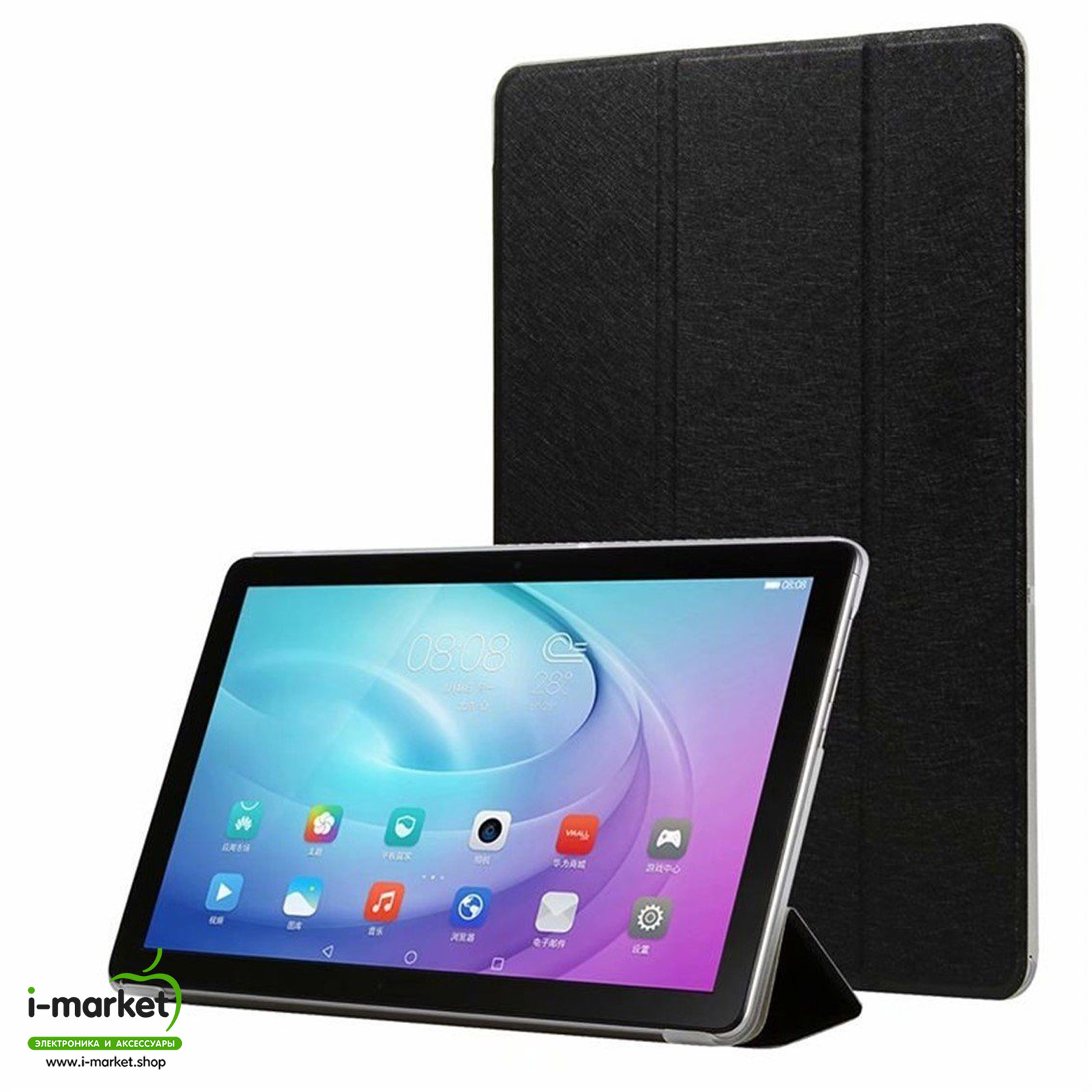 Чехол Smart Case для планшета HUAWEI MediaPad T5 (AGS2-L09, AGS2-W09), диагональ 10.0", цвет черный. Чехол Smart Case для планшета HUAWEI MediaPad T5 (AGS2-L09, AGS2-W09), диагональ 10.0", цвет черный.