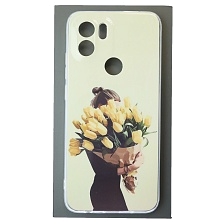 Чехол накладка для XIAOMI Redmi A1 Plus, Redmi A2 Plus, POCO C51, защита камеры, силикон, глянцевый, рисунок Девушка с цветами Чехол накладка для XIAOMI Redmi A1 Plus, Redmi A2 Plus, POCO C51, защита камеры, силикон, глянцевый, рисунок Девушка с цветами