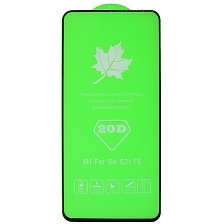 Защитное стекло 20D для SAMSUNG Galaxy S21 FE (SM-G990B), цвет окантовки черный