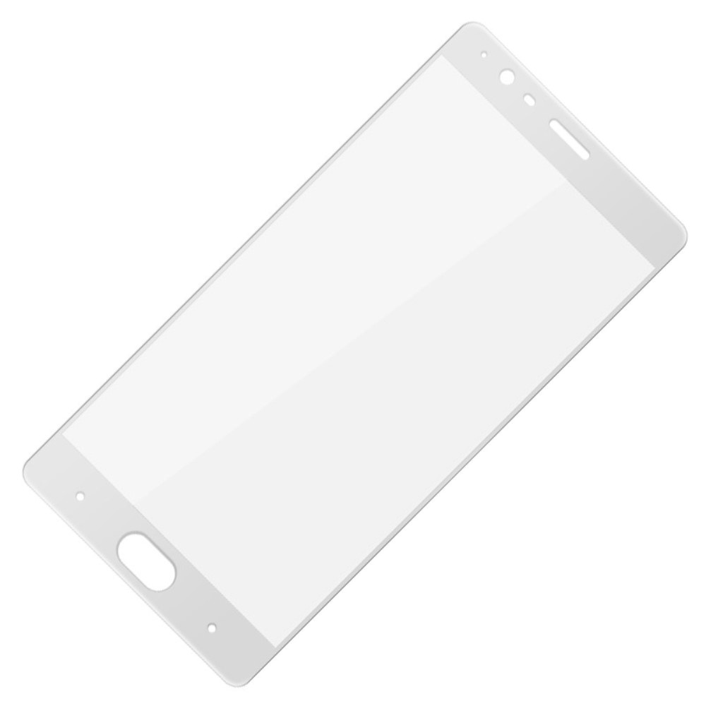 Защитное стекло 2D Full glass для One Plus 3  /тех.пак/ белый.
