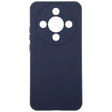 Чехол накладка NANO для Honor X9d, защита камеры, силикон, бархат, цвет темно синий