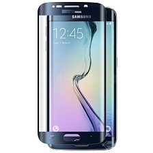 Защитное стекло 3D для SAMSUNG Galaxy S6 EDGE (SM-G925) ударопрочное прозрачное кант чёрный. Защитное стекло 3D для SAMSUNG Galaxy S6 EDGE (SM-G925) ударопрочное прозрачное кант чёрный.