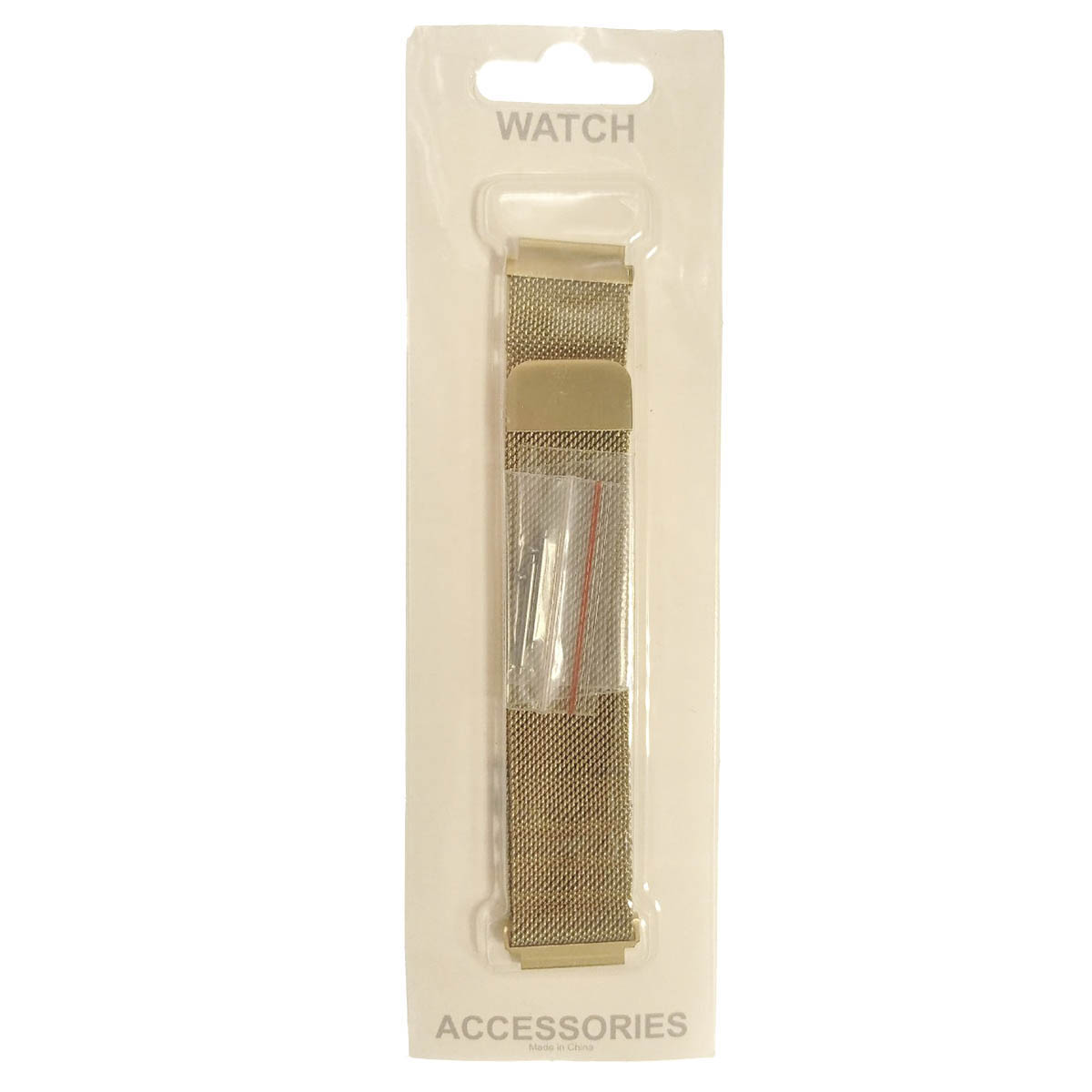 Ремешок универсальный 20 мм, сетчатый, миланская петля Milano Loop, цвет золотистый