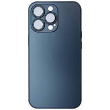 Чехол накладка AG Glass case для APPLE iPhone 13 Pro (6.1"), силикон, защита камеры, цвет темно синий Чехол накладка AG Glass case для APPLE iPhone 13 Pro (6.1"), силикон, защита камеры, цвет темно синий