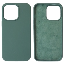 Чехол накладка Silicon Case для APPLE iPhone 13 Pro (6.1), силикон, бархат, цвет мурена Чехол накладка Silicon Case для APPLE iPhone 13 Pro (6.1), силикон, бархат, цвет мурена