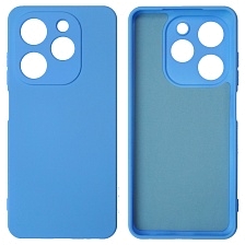 Чехол накладка NANO для TECNO Spark 20, TECNO Spark 20C, силикон, бархат, цвет голубой Чехол накладка NANO для TECNO Spark 20, TECNO Spark 20C, силикон, бархат, цвет голубой
