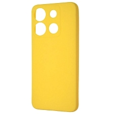 Чехол накладка для INFINIX Smart 7 Plus, силикон, матовый, цвет желтый
