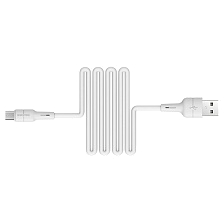 Кабель BOROFONE BX30 Silicone Micro USB, 2.4A, длина 1 метр, силикон, цвет белый Кабель BOROFONE BX30 Silicone Micro USB, 2.4A, длина 1 метр, силикон, цвет белый
