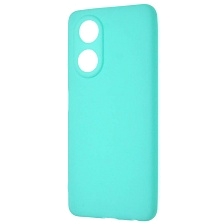 Чехол накладка SOFT TOUCH для OPPO A58, защита камеры, силикон, матовый, цвет бирюзовый