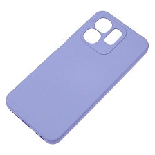 Чехол накладка NANO для INFINIX Hot 50i, Smart 9, защита камеры, силикон, бархат, цвет сиреневый