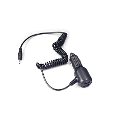 АЗУ (Автомобильное зарядное устройство) SY-14, 2 USB - 5V/2.1A, штекер 2.5x0.7, витой кабель, цвет черный АЗУ (Автомобильное зарядное устройство) SY-14, 2 USB - 5V/2.1A, штекер 2.5x0.7, витой кабель, цвет черный