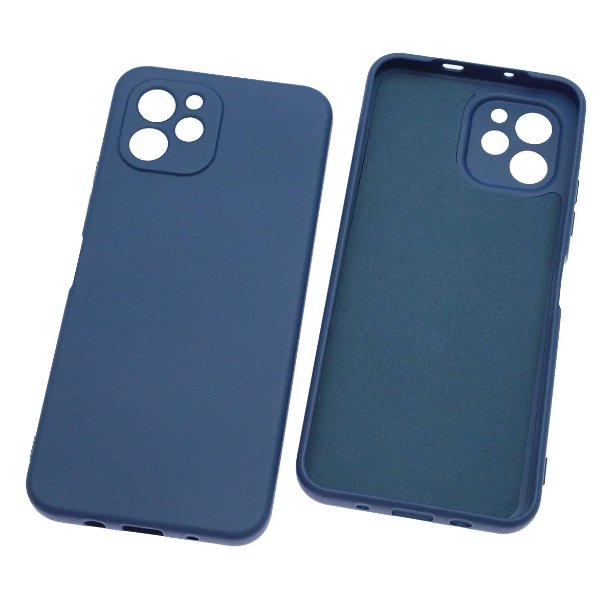 Чехол накладка NANO для HUAWEI Nova Y61, силикон, бархат, цвет темно синий Чехол накладка NANO для HUAWEI Nova Y61, силикон, бархат, цвет темно синий