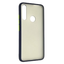 Чехол накладка SKIN SHELL для HUAWEI Honor 9X, P Smart Z, Y9 Prime 2019, силикон, пластик, цвет окантовки темно синий Чехол накладка SKIN SHELL для HUAWEI Honor 9X, P Smart Z, Y9 Prime 2019, силикон, пластик, цвет окантовки темно синий