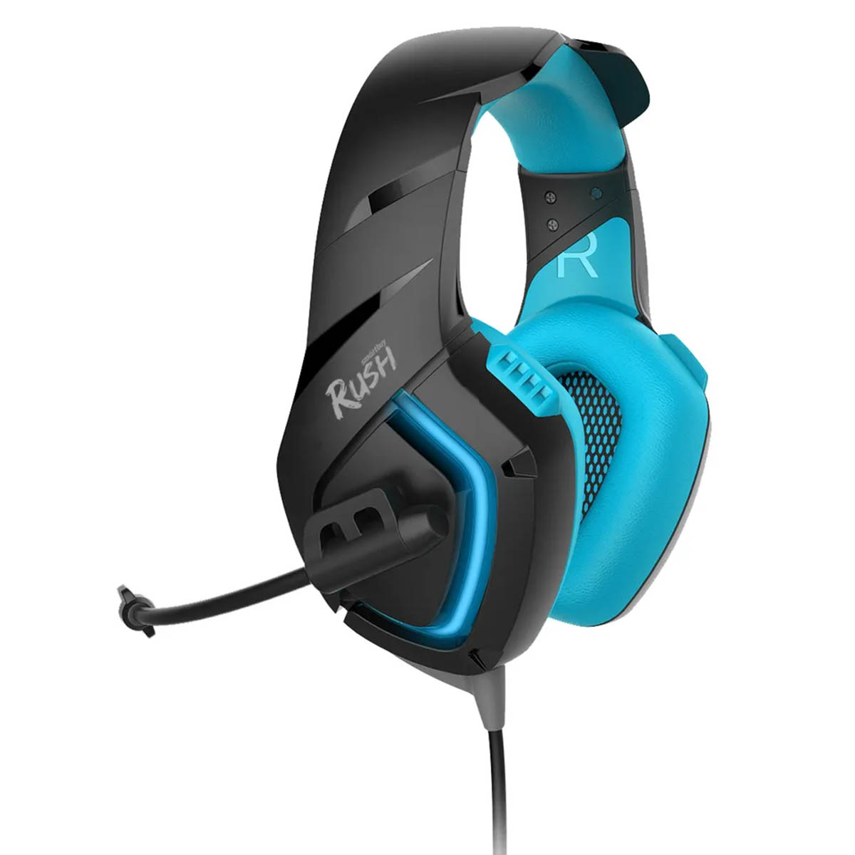 Игровая гарнитура (наушники с микрофоном) проводная полноразмерная, SMARTBUY SBHG-8700 RUSH Skythe, подсветка, цвет синий Игровая гарнитура (наушники с микрофоном) проводная полноразмерная, SMARTBUY SBHG-8700 RUSH Skythe, подсветка, цвет синий