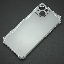 Чехол накладка для APPLE iPhone 13 (6.1"), защита камеры, усиленные края, силикон, цвет прозрачный Чехол накладка для APPLE iPhone 13 (6.1"), защита камеры, усиленные края, силикон, цвет прозрачный