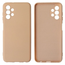 Чехол накладка NANO для SAMSUNG Galaxy A13 4G, силикон, бархат, цвет розовый песок Чехол накладка NANO для SAMSUNG Galaxy A13 4G, силикон, бархат, цвет розовый песок