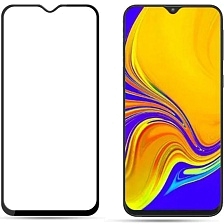 Защитное стекло "9D" Full Glue для SAMSUNG Galaxy A10 2019 (SM-A105) / M10 2019 (SM-M105), цвет канта черный.