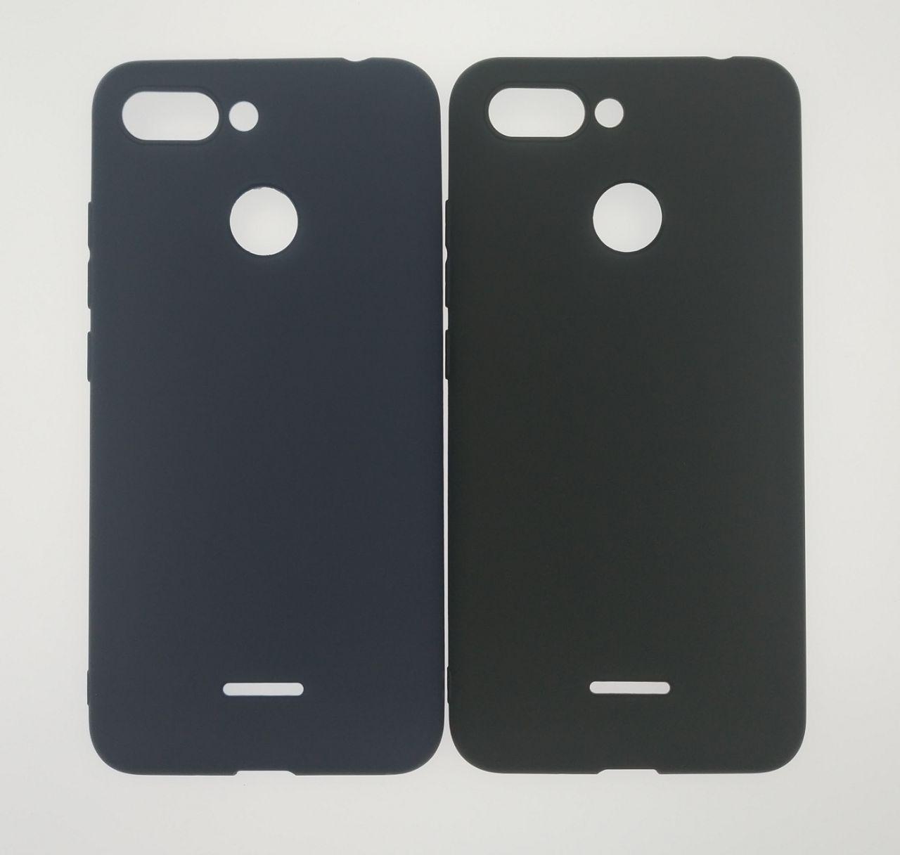 Чехол накладка для XIAOMI REDMI 6, силикон, цвет чёрный.