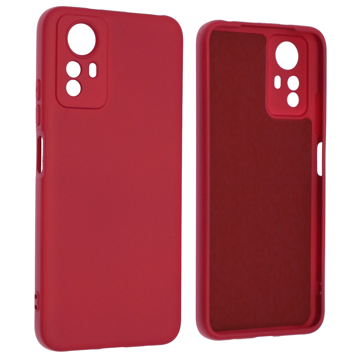 Чехол накладка NANO для XIAOMI Redmi Note 12S, силикон, бархат, цвет вишневый